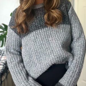 Paris Sport Club Sweater - Grey (Two Toned) Size Medium